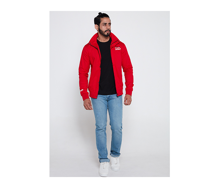 Lynk LY10046 Printed Bomber Jacket For Men XXL - Red - Zoom Image 3