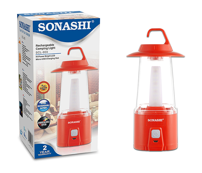 Sonashi SCL-903 40 Piece Rechargeable LED Camping Light - Red - Zoom Image 3