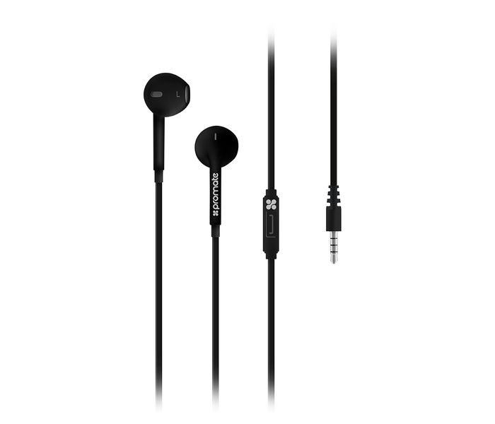 Promate Gearpod-IS Universal Ergonomic In Ear Stereo Earphone with Microphone, Black - Zoom Image 6