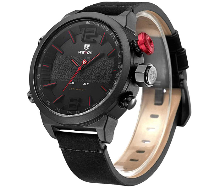 Weide WH-6101LB Analog and LED Digital Watch Black and Red - Zoom Image 3