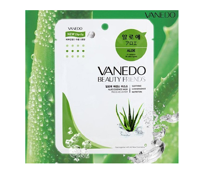 Vanedo Korean Aloe Soothing Convergence Moisturizing Mask - 25g - Zoom Image 2