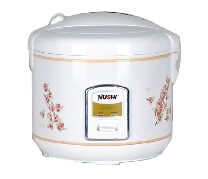 Nushi NS-5007 2 Litre Deluxe Rice Cooker with Steamer - White - Zoom Image 2