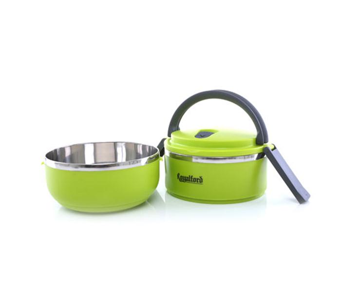 Royalford RF4673 Double Layer Lunch Box - Green - Zoom Image 2