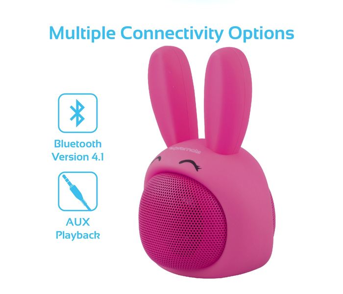 Promate Bunny Mini High Definition Wireless Bunny Speaker - Pink - Zoom Image 2