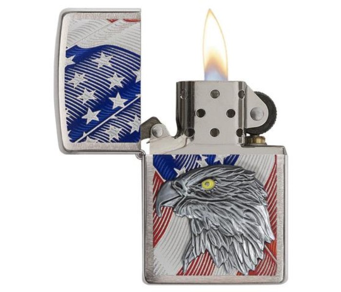 Zippo 29508 200 USA Flag With Eagle Emblem Lighter Multicolor - Zoom Image 1