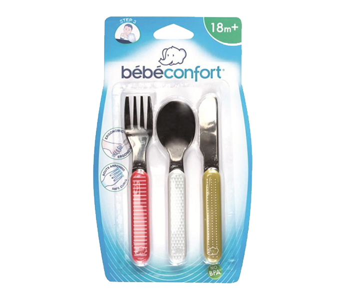 Bebe Confort 3105201900 Metal Sport Cutlery - Set of 3 - Zoom Image 1