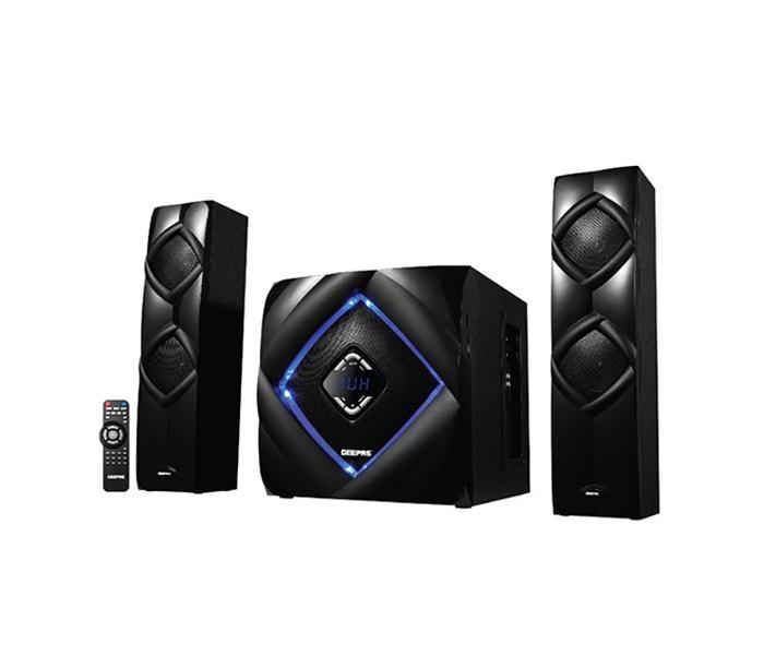 Geepas GMS8583 2.1 Channel Multimedia Speaker System with Bluetooth Version 4.0 - Black - Zoom Image