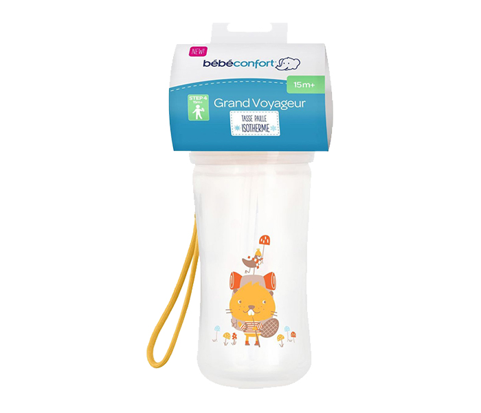 Bebe Confort 3105205100 Woodcamp Grand Voyageur Straw Cup - 260ml, Yellow - Zoom Image 2