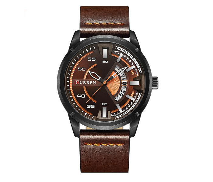 Curren 8298 Casual Analog Watch For Men Coffee - Zoom Image