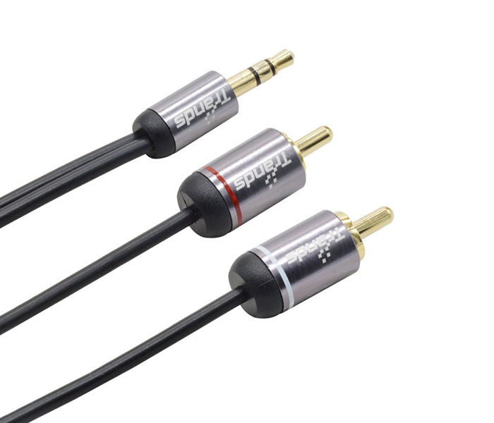 Trands TR-CA3187 3.5mm Male to Auxiliary Stereo Splitter Cable - Zoom Image 1