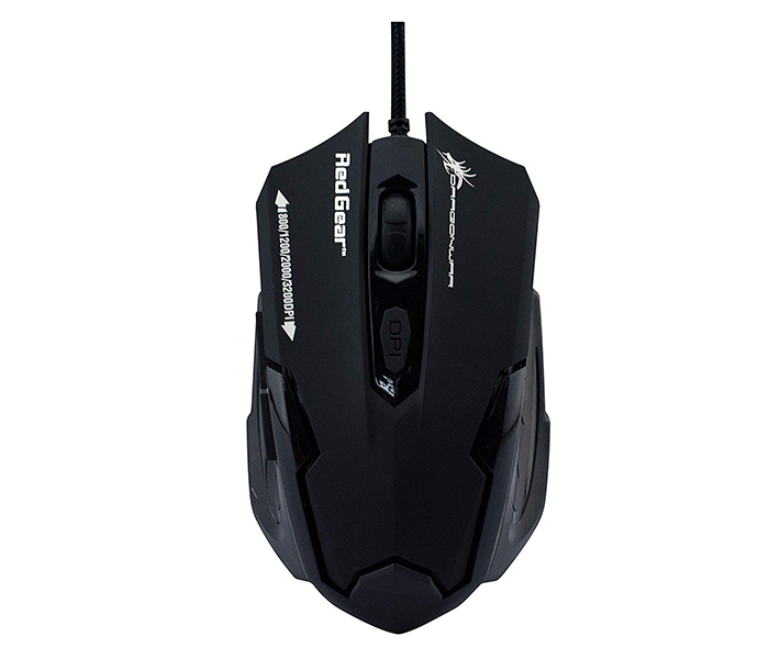 Dragon War G11 Emera 3200 DPI Gaming Mouse - Black - Zoom Image 1