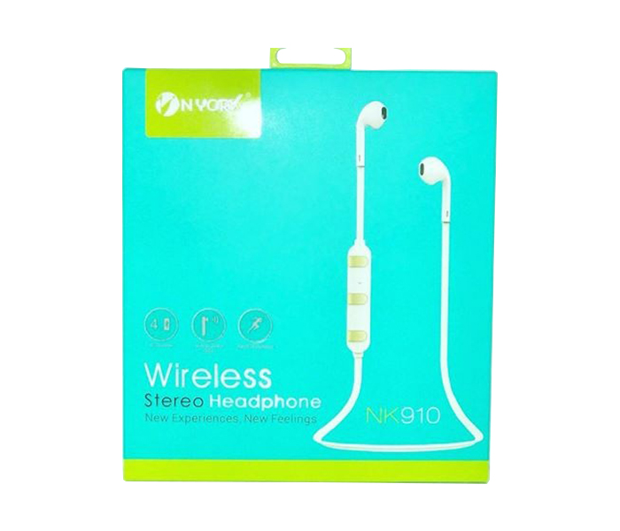 Nyork NK910 Wireless stereo Headphone - White - Zoom Image