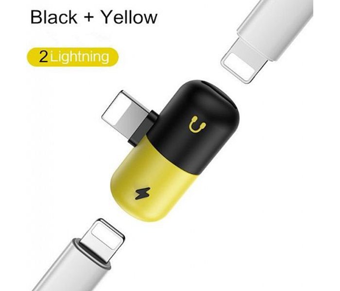 Mini Capsule 2 In 1 Portable Lightning Adapter with Charge & Listen Music Same Time - Zoom Image 5