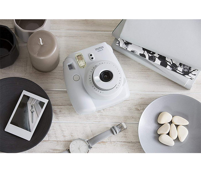 Fujifilm Instax Mini 9 Instant Camera - Smoky White - Zoom Image 4