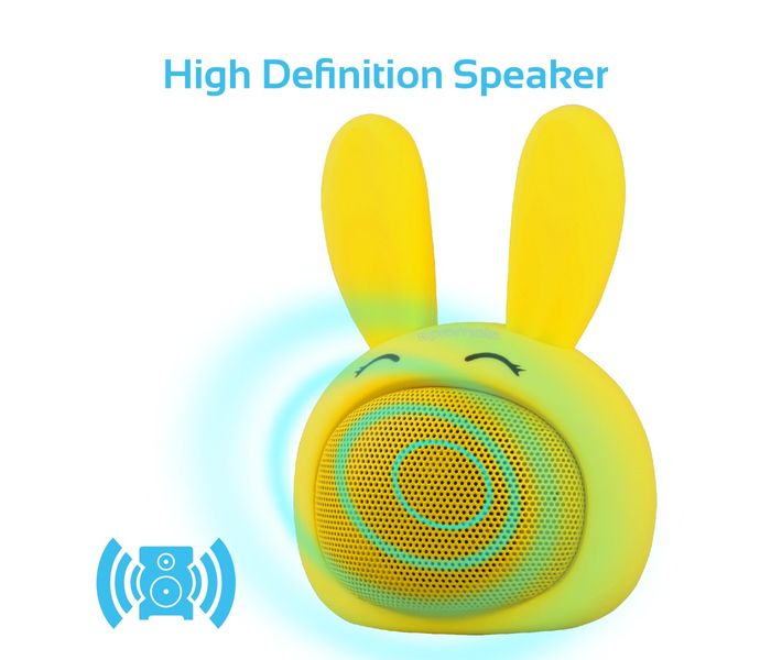 Promate Bunny Mini High Definition Wireless Bunny Speaker - Yellow - Zoom Image 1