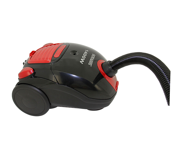 Sonashi SVC-9023 1400W Canister Vacuum Cleaner - Black & Red - Zoom Image 2