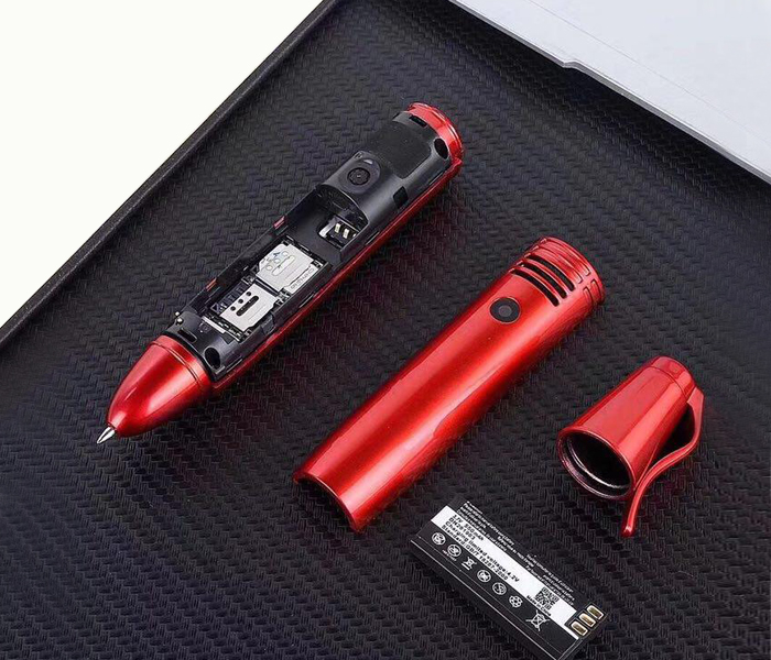 HOPE AK007 Multifunction 6 in 1 Camera MobilePhone Pen – Red - Zoom Image 8