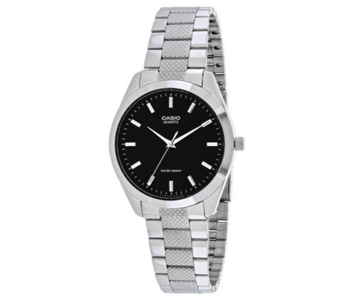 Casio MTP1274D-1ADF Mens Analog Watch Silver and Black - Zoom Image