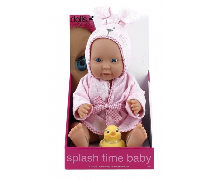 Dolls World 8552 41cm Splash Time Baby Girl Pink - Zoom Image 2