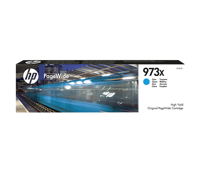 HP 973X High Yield Original PageWide Cartridge - Cyan (F6T81AE) - Zoom Image