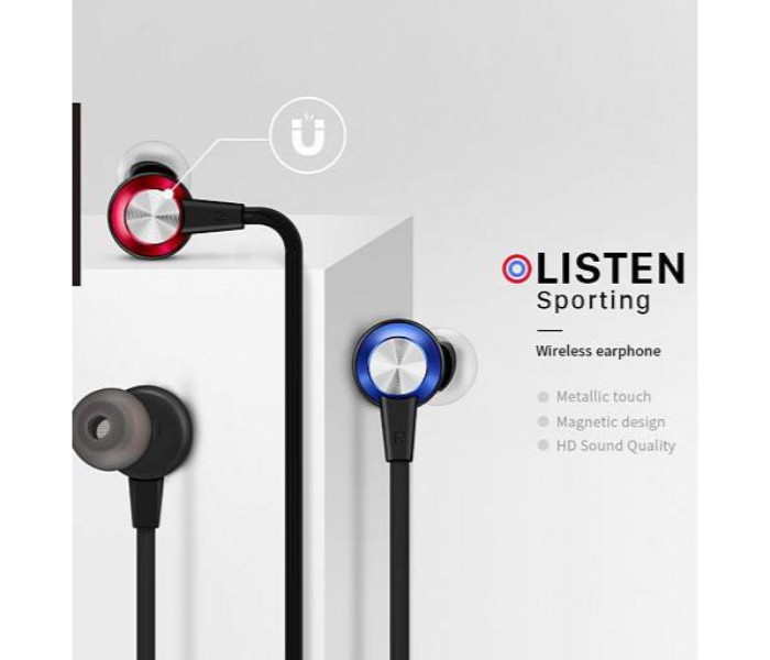 Magnetic Wireless Bluetooth Sports Earphone with Built in Microphone and Volume Control XZ4 Multicolor - Zoom Image 2