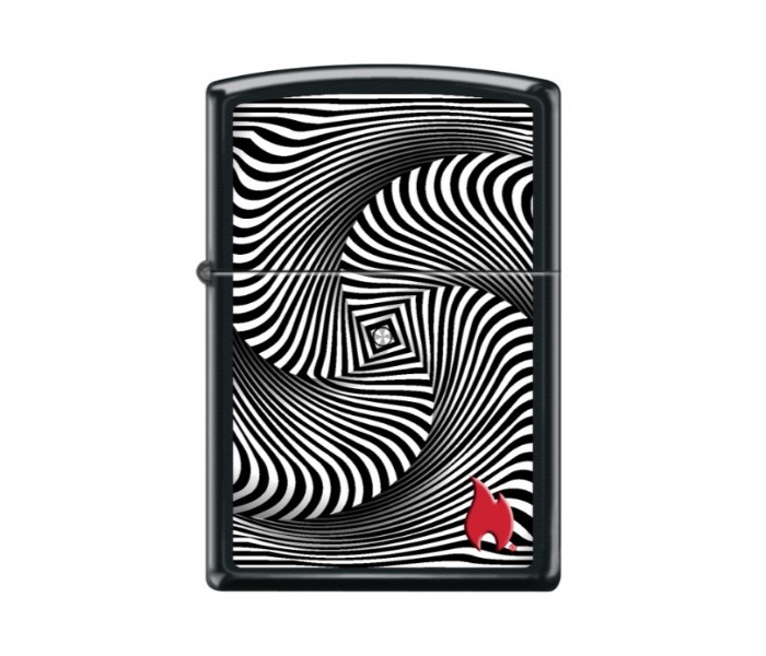 Zippo 218-CI404858 Regular Illusion Art Lighter Black and White - Zoom Image