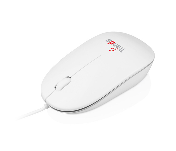 Trands TR-MU4127 Wired USB Optical Mouse - White - Zoom Image 4