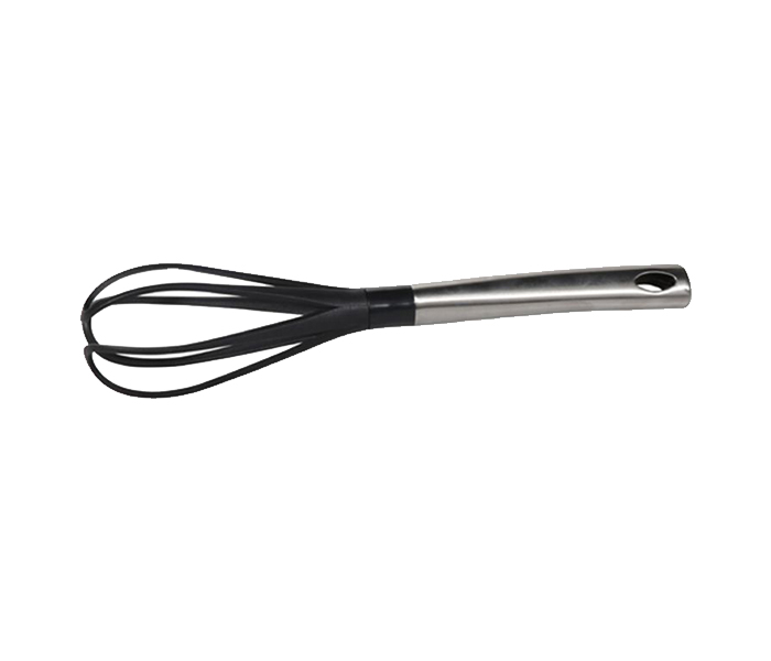 Royalford RF9485 Nylon Whisk with Steel Handle - Black & Silver - Zoom Image