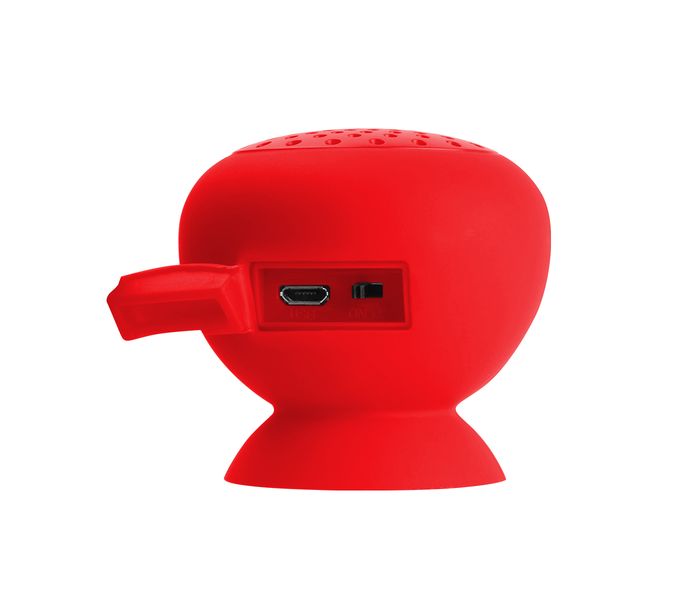 Promate Globo Mini Portable Wireless Stereo Speaker with Suction Cup - Red - Zoom Image 1