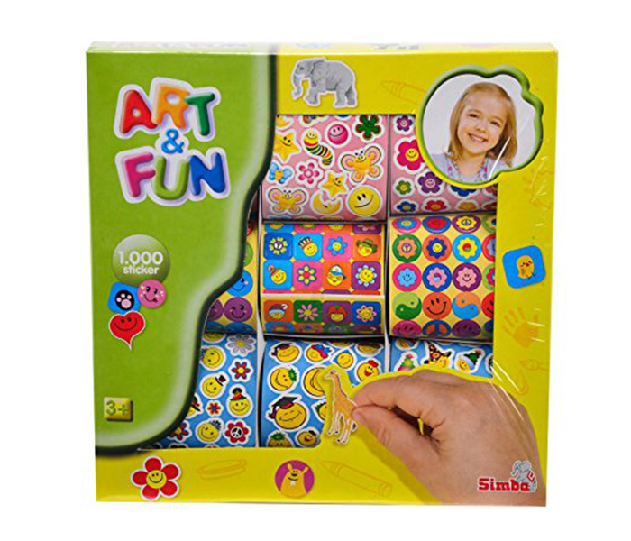 Simba 6304563 Art & Fun 1000 Animal Sticker with 2 Assortment Set - Zoom Image 1