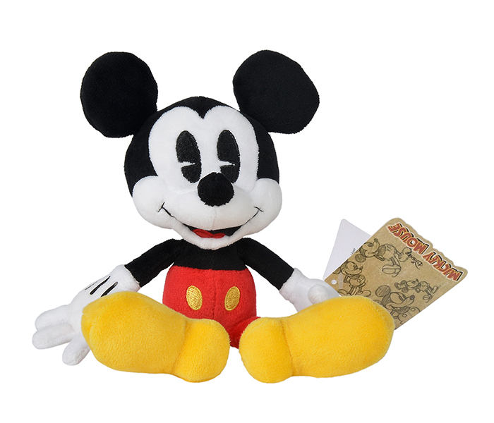 Disney Plush PDP1700927 7-inch Mickey 90th Retro Mickey Red Shorts Soft Toy - Zoom Image