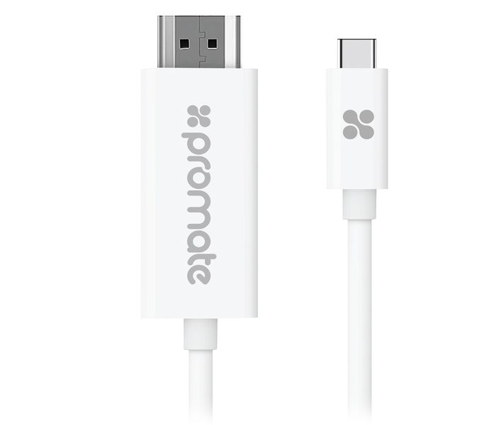 Promate UniLink-H1 Type C Adapter Cable - White - Zoom Image 7