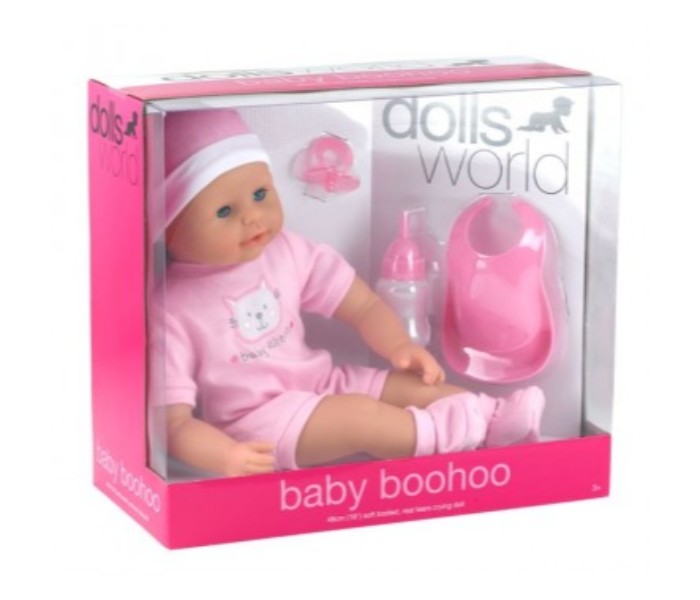 Dolls World 8130 46cm Baby Boohoo Pink - Zoom Image 2