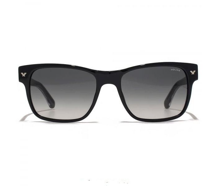 Police SPL165 700 Aviator Black Frame & Black Mirrored Sunglasses for Men - Zoom Image