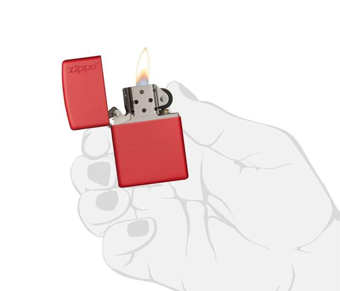 Zippo 233ZL Matte Lighter Red - Zoom Image 3