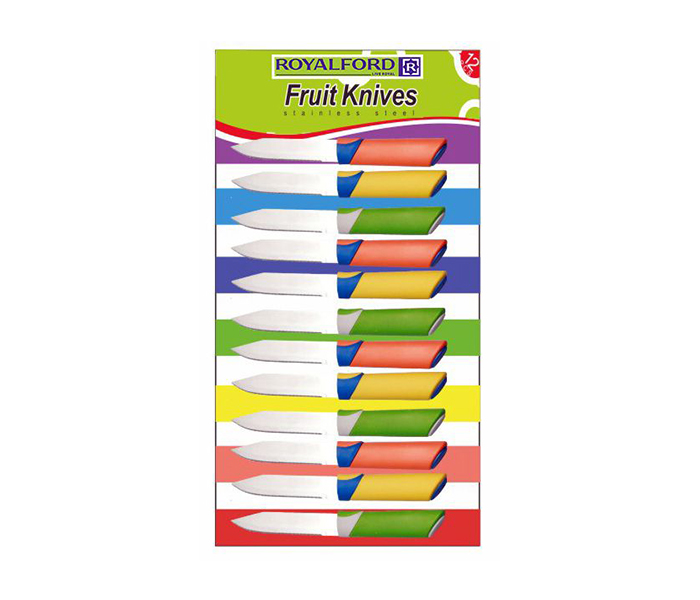 Royalford RF4137 FK Stainless Steel Fruit Knife Set - 12 Pieces - Zoom Image 1