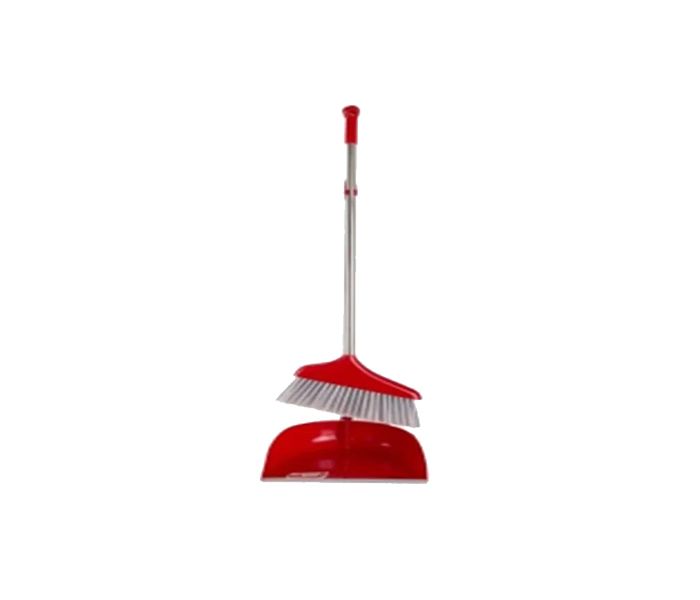 Britemax BR-705-DP Dustpan with Broom - Red - Zoom Image