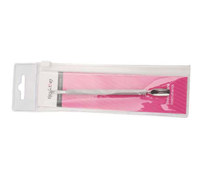 Tips & Toes TT-249 Stainless Steel Cuticle Pusher with Trimmer - Polish Finish - Zoom Image 2