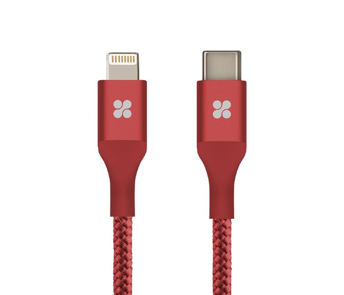 Promate UniLink-LTC USB Type-C OTG Cable with Lightning Connector - Red - Zoom Image 9