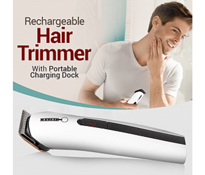 Baidi Rechargeable Hair Trimmer With Portable Dock For Charging, BD-552 - Zoom Image 1