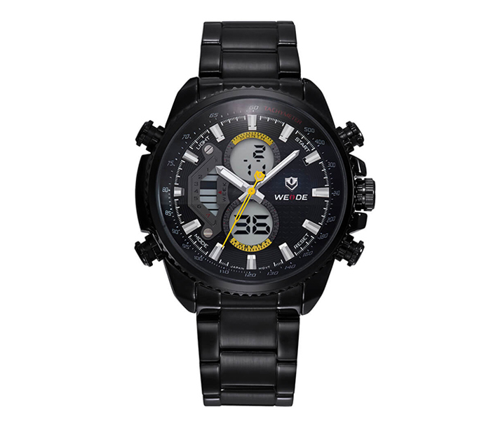 Weide WH-3410MB Analog and Digital Watch Yellow and Black - Zoom Image 1