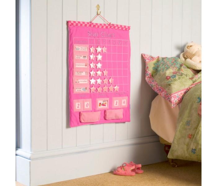 Fiesta Crafts W-0207P Star Chart Wall Hanging Pink  - Zoom Image 2