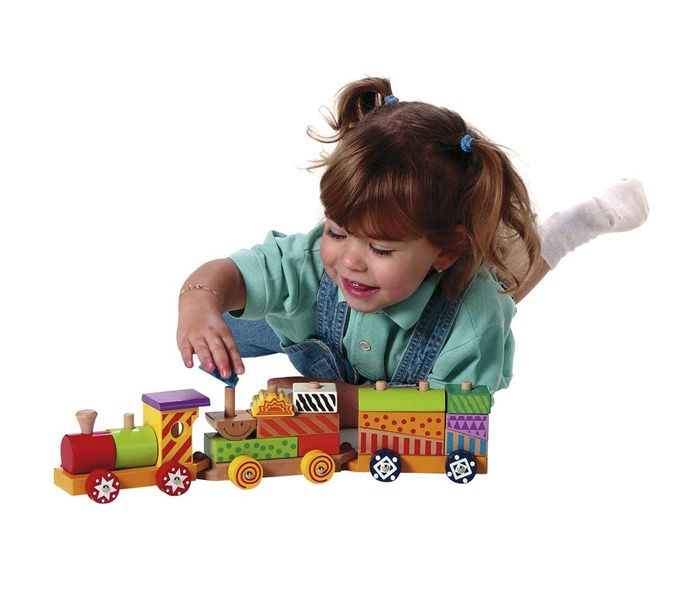 Simba 2223 Eichhorn 41CM Wooden Colour Small Train Set - Zoom Image 1