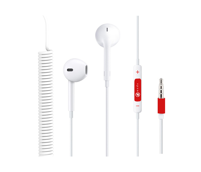 iends IE-HS587 In-Ear Stereo Earbuds Earphones - White - Zoom Image 3