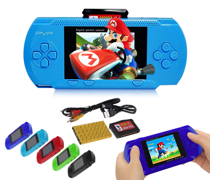 PVP3000 Portable Handheld Digital Pocket Game Console - Classic Games + Game Card - Zoom Image