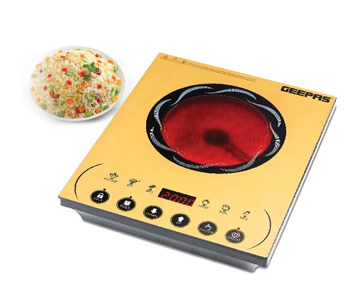 Geepas GIC5473 Digital Infrared Cooker - Yellow - Zoom Image