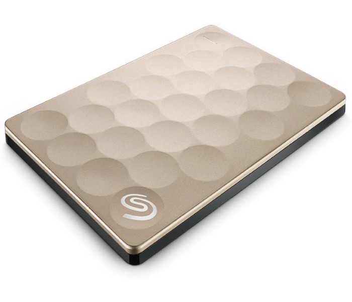 Seagate STEH1000201 1TB Backup Plus Ultra Slim Portable Hard Disk Drive Gold - Zoom Image 1