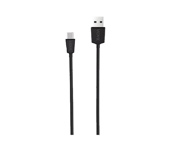 Vidvie CB-401 Data Cable for Smartphone - 1 Meter, Black - Zoom Image 1