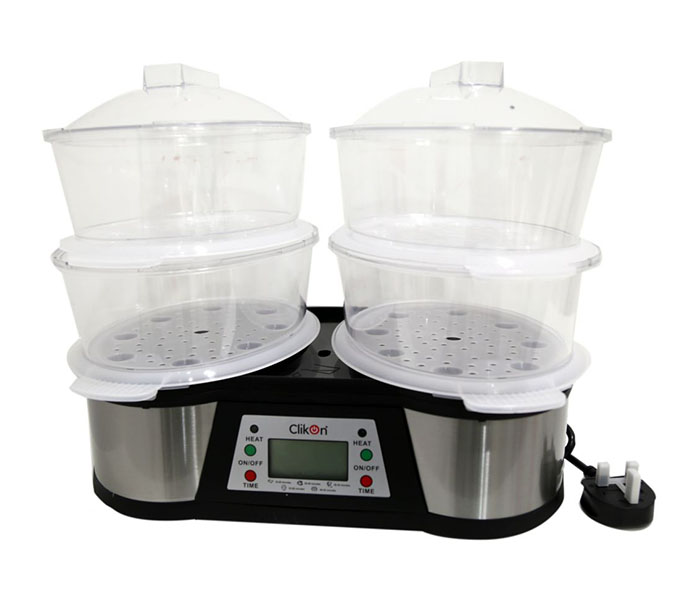 Clikon CK4356 1500W Double Food Steamer - Zoom Image 1