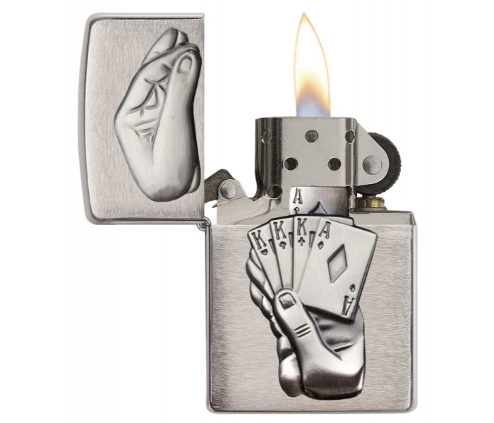 Zippo 28837 250 BS Full House Lighter Silver - Zoom Image 3